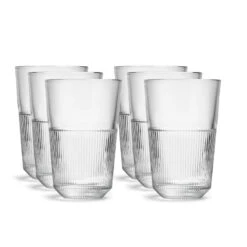 Royal Leerdam Longdrinkglazen Rayo - 6 Stuks - Glas - 360 Ml