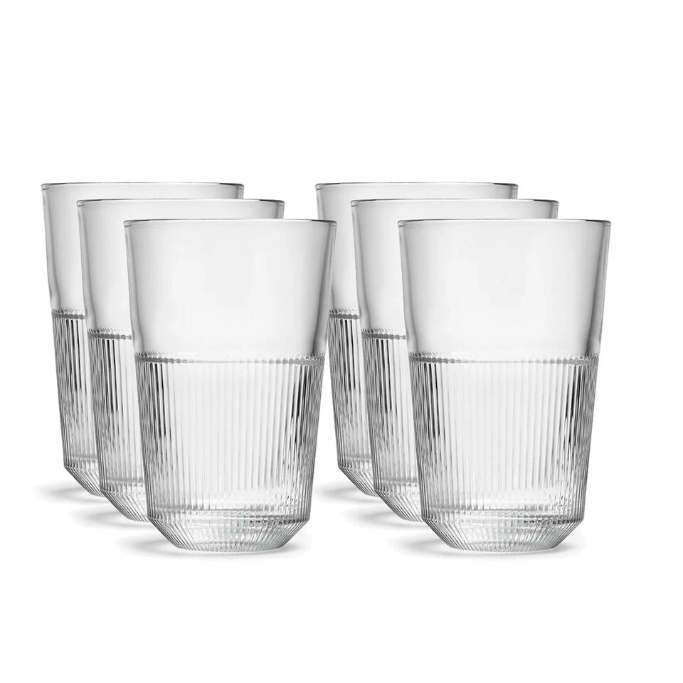 Royal Leerdam Longdrinkglazen Rayo - 6 Stuks - Glas - 360 Ml 1 Royal Leerdam Longdrinkglazen Rayo - 6 Stuks - Glas - 360 Ml
