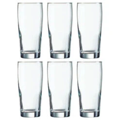 Arcoroc Bierglazen - 12 Stuks - Fluitjes - Glas - 330 Ml