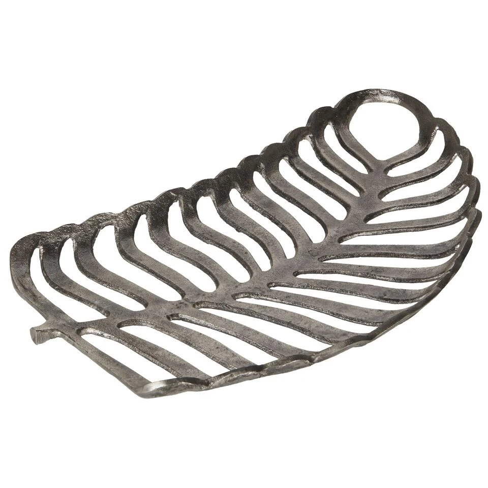 Beliani Decoratieve Schaal AMNISOS - Zilver Aluminium 4 Beliani Decoratieve Schaal AMNISOS - Zilver Aluminium - Afbeelding 4