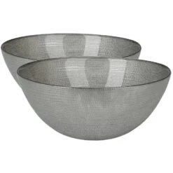 Merkloos Decoratie Schaal/fruitschaal - Glas Rond - Zilver - D28 X H11,5 Cm 3 Merkloos Decoratie Schaal/fruitschaal - Glas Rond - Zilver - D28 X H11,5 Cm -Tafel Benodigdheden Winkel 1000066547 0101