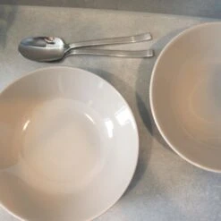 OTIX Diepe Borden Taupe Pastaborden Soepborden 6 Stuks 20cm Aardewerk -Tafel Benodigdheden Winkel 1000068735 0111