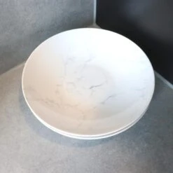 OTIX Diepe Borden Marmer 6 Stuks Pastaborden Soepborden 20 Cm Aardewerk -Tafel Benodigdheden Winkel 1000068737 0111