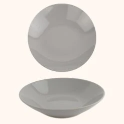 OTIX Diepe Borden Grijs Pastaborden Soepborden 6 Stuks 20cm Aardewerk -Tafel Benodigdheden Winkel 1000068738 0110