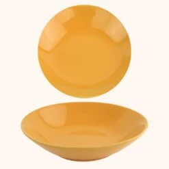 OTIX Diepe Borden Geel Pastaborden Soepborden 6 Stuks 20cm Aardewerk -Tafel Benodigdheden Winkel 1000068740 0110