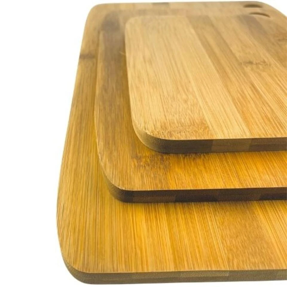 Orange85 Snijplanken Hakbord Set Van 3 Verschillende Maten Bruin Bamboe 2 Orange85 Snijplanken Hakbord Set Van 3 Verschillende Maten Bruin Bamboe - Afbeelding 2