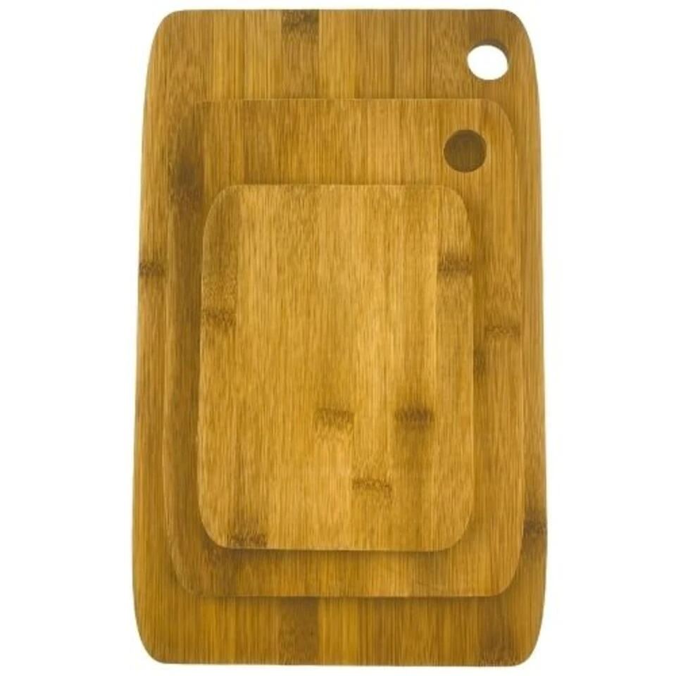 Orange85 Snijplanken Hakbord Set Van 3 Verschillende Maten Bruin Bamboe 3 Orange85 Snijplanken Hakbord Set Van 3 Verschillende Maten Bruin Bamboe - Afbeelding 3