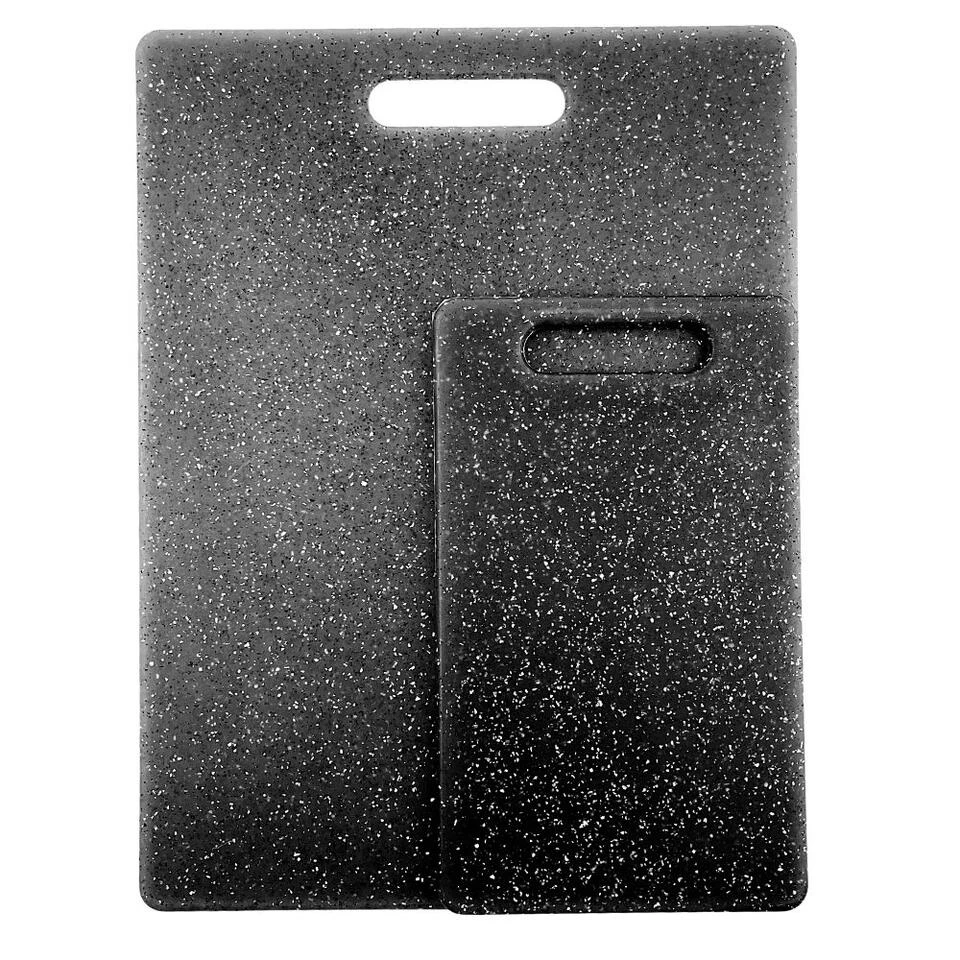 Orange85 Snijplankenset Hakbord 2 Stuks Zwart 25x15x0.8 Cm Steenlook 1 Orange85 Snijplankenset Hakbord 2 Stuks Zwart 25x15x0.8 Cm Steenlook