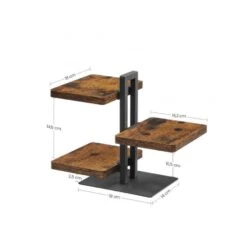 ACAZA Serveertoren Uit 3 Delen, Serveerset, Vintage Bruin -Tafel Benodigdheden Winkel 1000069713 0103