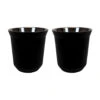 Krumble Espressokopjes Staal Set Van 2 - Zwart