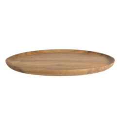QUVIO Houten Dienblad Rond - Maat L -Tafel Benodigdheden Winkel 1000071540 0102
