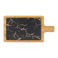 Krumble Serveerplank - Hout En Marmer Look - Zwart 7 Krumble Serveerplank - Hout En Marmer Look - Zwart -Tafel Benodigdheden Winkel 1000071550 0103