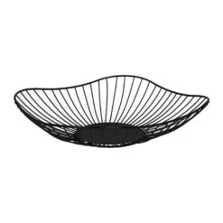 QUVIO Fruitmand - Metaal - Zwart -Tafel Benodigdheden Winkel 1000071566 0103