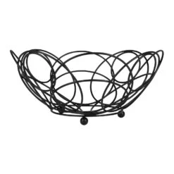 QUIVO Fruitschaal Metaal Rond - Zwart -Tafel Benodigdheden Winkel 1000071574 0103