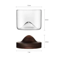 Aretica Whiskey Glas Met Houten Onderzetter - Bruin - Set Van 6 6 Aretica Whiskey Glas Met Houten Onderzetter - Bruin - Set Van 6 -Tafel Benodigdheden Winkel 1000071590 0102