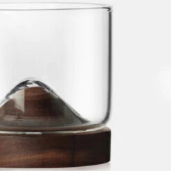 Aretica Whiskey Glas Met Houten Onderzetter - Bruin 6 Aretica Whiskey Glas Met Houten Onderzetter - Bruin -Tafel Benodigdheden Winkel 1000071591 0102