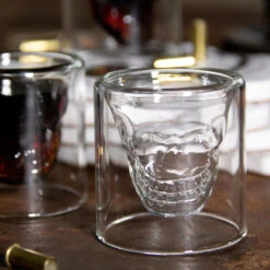 Aretica Shot Glaasje Skull Set Van 4 Glas - -Tafel Benodigdheden Winkel 1000071594 0102