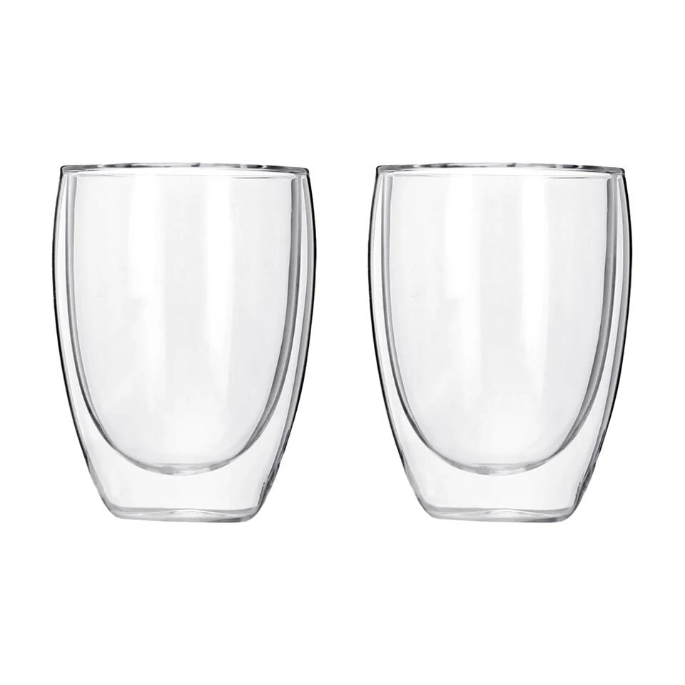 Krumble Koffie Glas Dubbelwandig 300ml - Set Van 2 1 Krumble Koffie Glas Dubbelwandig 300ml - Set Van 2