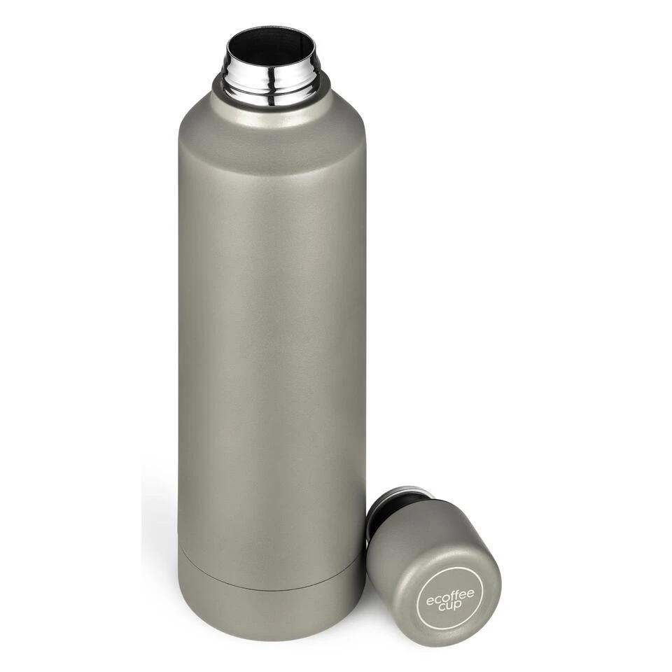 Ecoffee Cup Warm/Koud Dubbelwandig Thermosfles - 500 Ml - Grijs 2 Ecoffee Cup Warm/Koud Dubbelwandig Thermosfles - 500 Ml - Grijs - Afbeelding 2