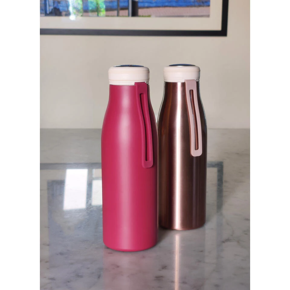 Ecoffee Cup Warm/Koud Dubbelwandig Thermosfles - 500 Ml - Donkerrood 4 Ecoffee Cup Warm/Koud Dubbelwandig Thermosfles - 500 Ml - Donkerrood - Afbeelding 4