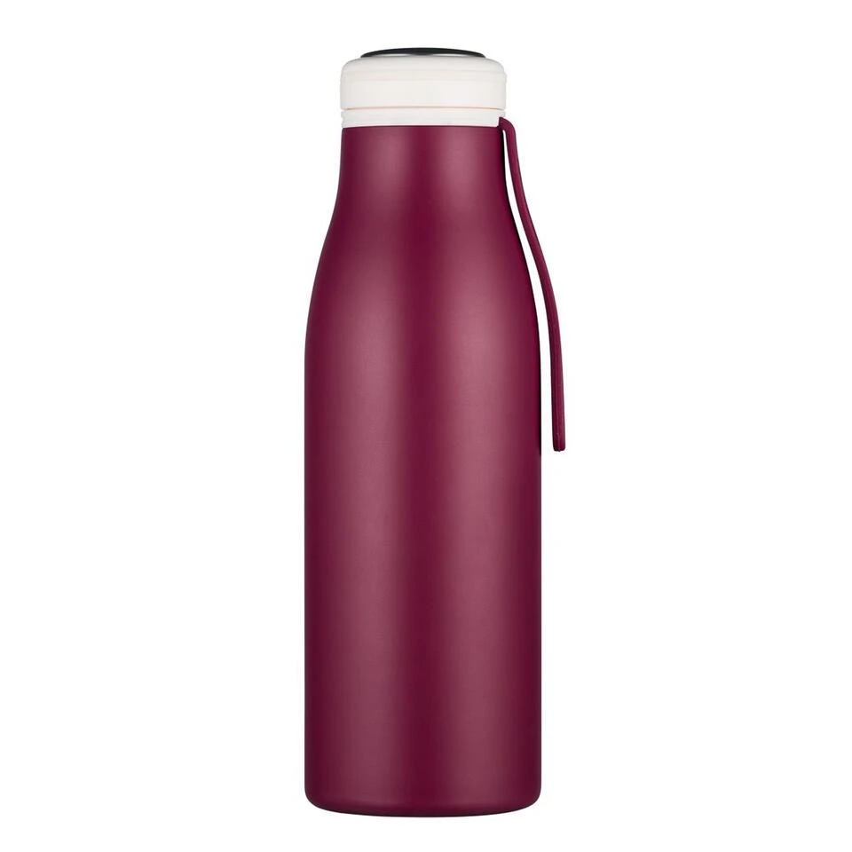 Ecoffee Cup Warm/Koud Dubbelwandig Thermosfles - 500 Ml - Donkerrood 1 Ecoffee Cup Warm/Koud Dubbelwandig Thermosfles - 500 Ml - Donkerrood