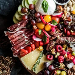 Krumble Serveerplank Rond - M - Hout En Leisteen -Tafel Benodigdheden Winkel 1000074025 0101