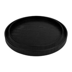 QUVIO Houten Dienblad Rond - Set Van 2 (24 Cm En 27 Cm) -Tafel Benodigdheden Winkel 1000074699 0103