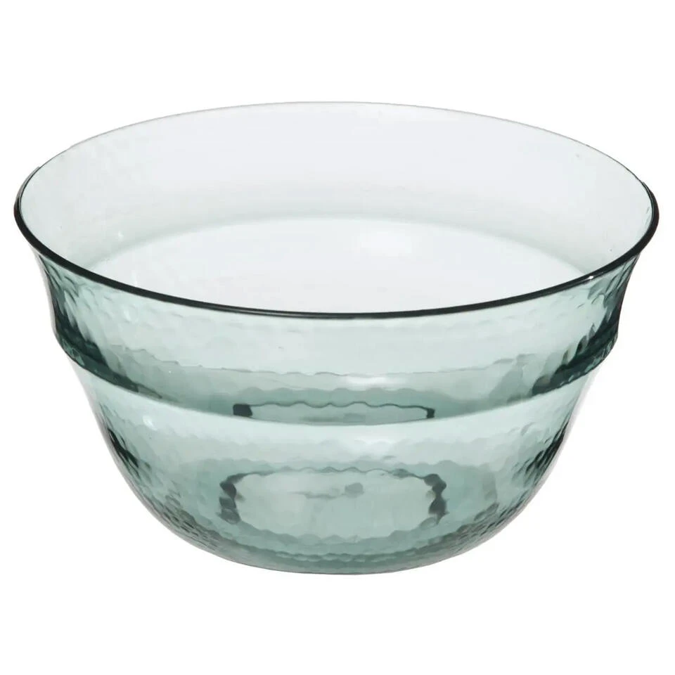 Secret De Gourmet Slakom/serveer Schaal - Groen Kunststof - 24 Cm 1 Secret De Gourmet Slakom/serveer Schaal - Groen Kunststof - 24 Cm