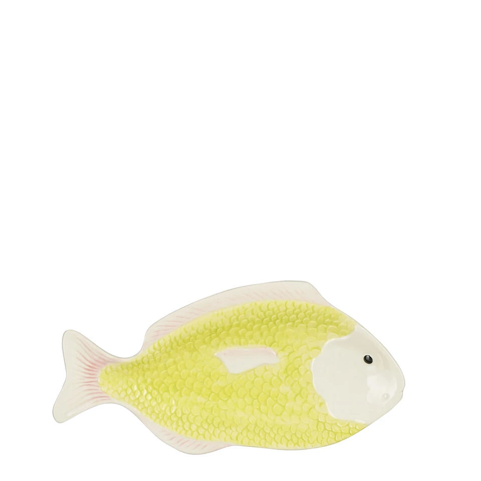 Mica Decorations Bord Vis - L29 X B14 X H2 Cm - Keramiek - Lichtgroen 2 Mica Decorations Bord Vis - L29 X B14 X H2 Cm - Keramiek - Lichtgroen - Afbeelding 2