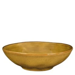 Mica Decorations Tabo Schaal - H9 X Ø30,5 Cm - Oker