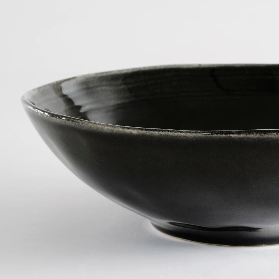 Mica Decorations Tabo Schaal - H7,5 X Ø23,5 Cm - Zwart 2 Mica Decorations Tabo Schaal - H7,5 X Ø23,5 Cm - Zwart - Afbeelding 2