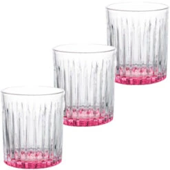 Vivalto - Drinkglazen Exotic Collection Set 6x Op Roze Base 330 Ml