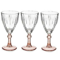 Vivalto - Wijnglazen Exotic Collection Set 6x Op Brons Voet 275 Ml -Tafel Benodigdheden Winkel 1000077238 0100