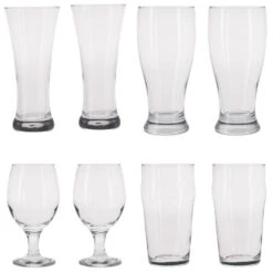 Atmos Fera Speciaal Bierglazen Set - 8x Stuks - 4 Verschillende Soorten -Tafel Benodigdheden Winkel 1000077250 0102