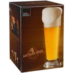 Secret De Gourmet Bierglazen - 4 Stuks - Transparant - 370 Ml - 21 Cm -Tafel Benodigdheden Winkel 1000077251 0102
