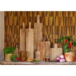 Mica Decorations Capri Serveerplank - L76 X B15 Cm - Bruin -Tafel Benodigdheden Winkel 1000079013 0101