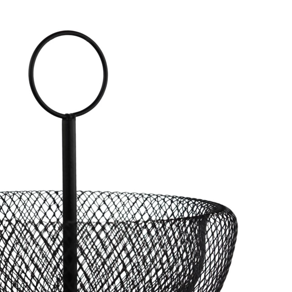 Orange85 Fruitschaal Zwart Etagere Fruitmand 2 Lagen 4 Orange85 Fruitschaal Zwart Etagere Fruitmand 2 Lagen - Afbeelding 4