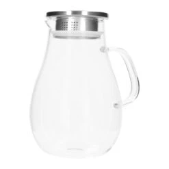Krumble Karaf Met Handvat En Dop Met Filter - 1,5 L - Glas - Transparant -Tafel Benodigdheden Winkel 1000083563 0103