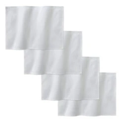 DDDDD Placemat Rhombus - 50x35cm - Wit - 4 Stuks