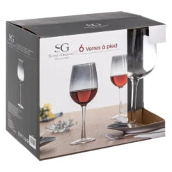 Secret De Gourmet Wijnglazen - 6 St - Voor Rood - 380 Ml -Tafel Benodigdheden Winkel 1000085455 0102