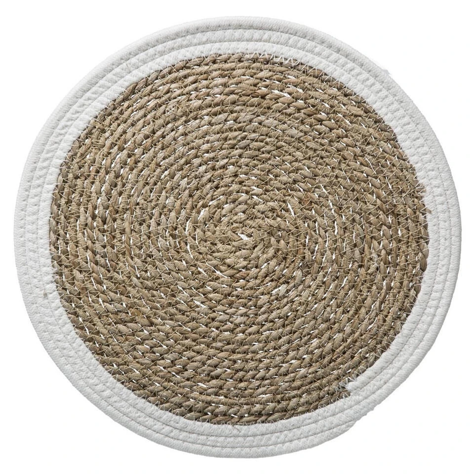 Secret De Gourmet Placemat - Zeegras Wit - Rond - 39 Cm 1 Secret De Gourmet Placemat - Zeegras Wit - Rond - 39 Cm