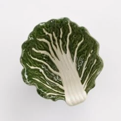 Mica Decorations Schaal Kool - 11,5 X 10,5 Cm - Keramiek - Donkergroen -Tafel Benodigdheden Winkel 1000086090 0102