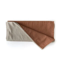 Dutch Rose Tafelloper 40x150 Cm Dubbelzijdig Terracotta-beige