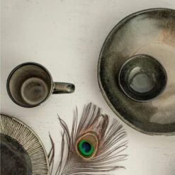 Dutch Rose Bord Diep 23,5 Cm Groen -Tafel Benodigdheden Winkel 1000086751 0103