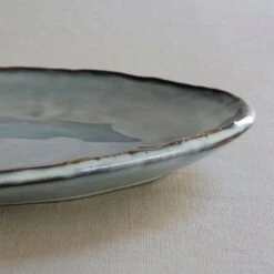 Dutch Rose Ovale Schaal 40x28 Cm Blauw -Tafel Benodigdheden Winkel 1000086761 0102