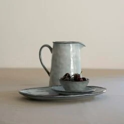 Dutch Rose Ovale Schaal 40x28 Cm Blauw -Tafel Benodigdheden Winkel 1000086761 0103