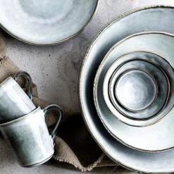 Dutch Rose Giftset 4 Kommen 14 Cm Blauw -Tafel Benodigdheden Winkel 1000087491 0103