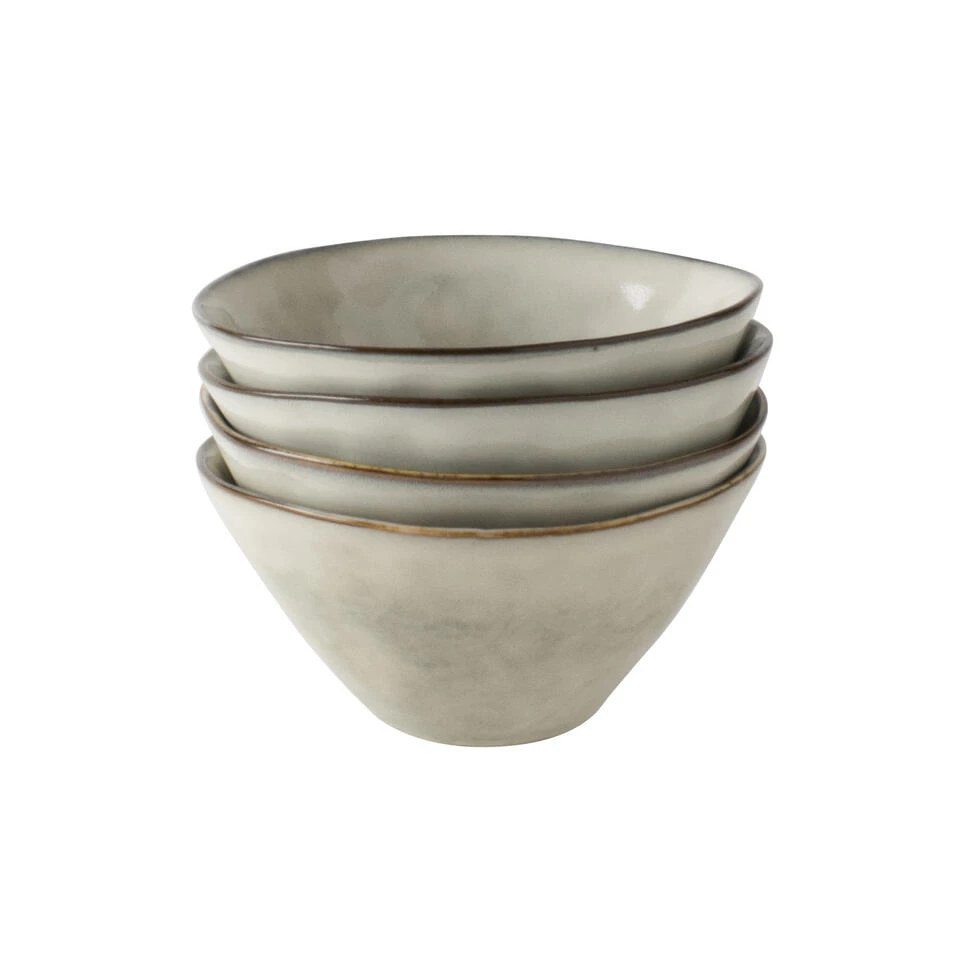 Dutch Rose Giftset 4 Kommen 14 Cm Creme 1 Dutch Rose Giftset 4 Kommen 14 Cm Creme