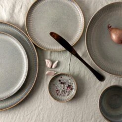 Dutch Rose Sapphire Bord 28 Grijs -Tafel Benodigdheden Winkel 1000087946 0104