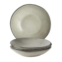 Dutch Rose Giftset 4 Borden Diep 23,5 Cm Creme -Tafel Benodigdheden Winkel 1000087947 0100